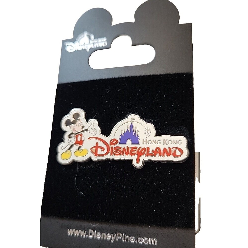 Disney Trading Pin 47026 HKDL‎ Hong Kong Disneyland Castle Mickey Mouse Logo